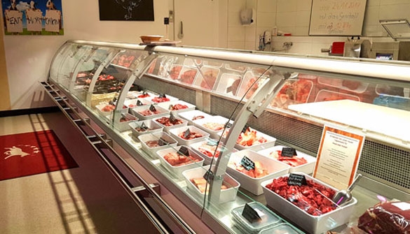 Unsere Frischfleischtheke mit großer Auswahl BARF Laden Frischfleisch